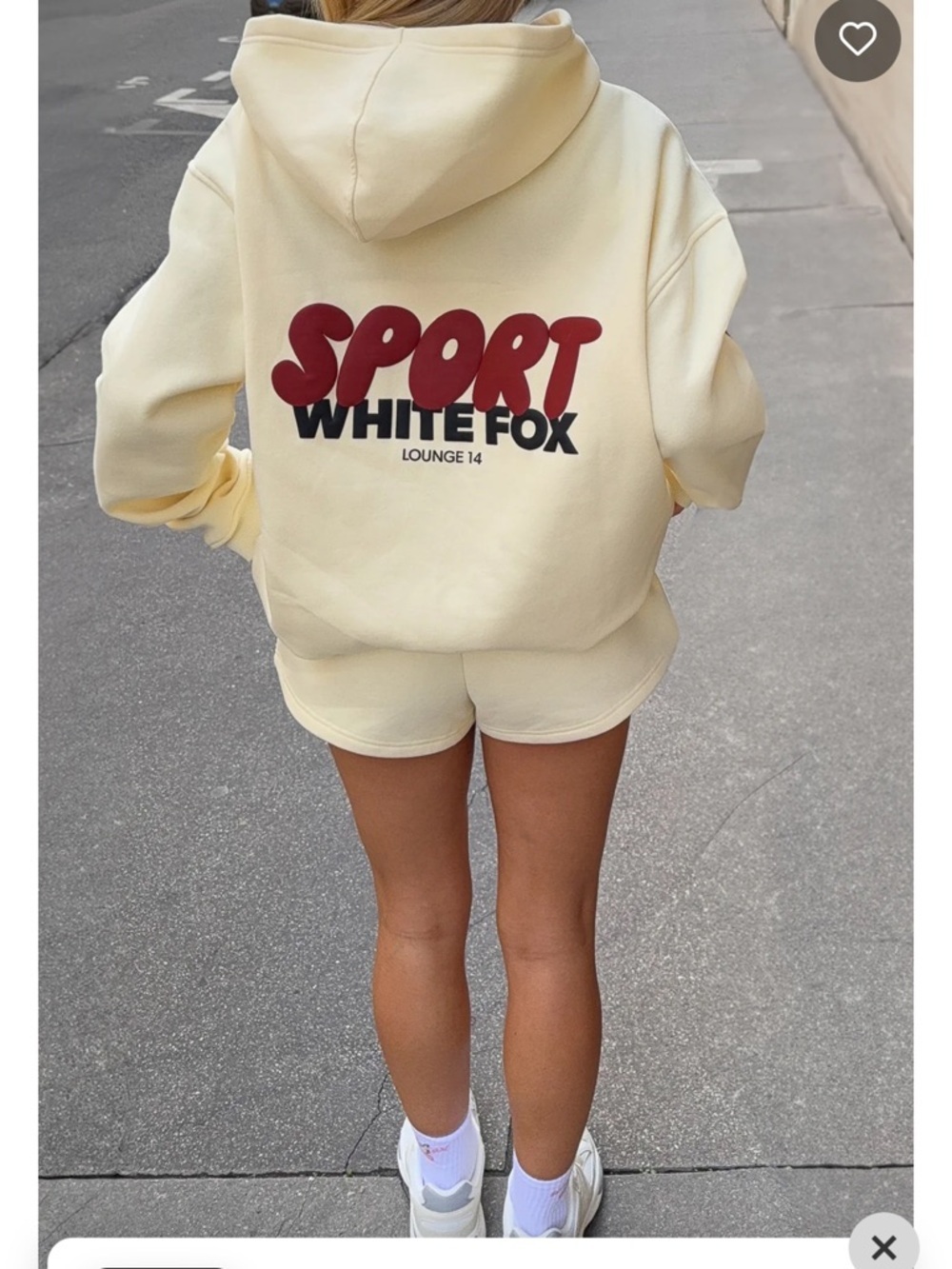 WHITE FOX BOUTIQUE Club 14 Peyton Oversized Hoodie Lemon SIZE XXS/XS NWT